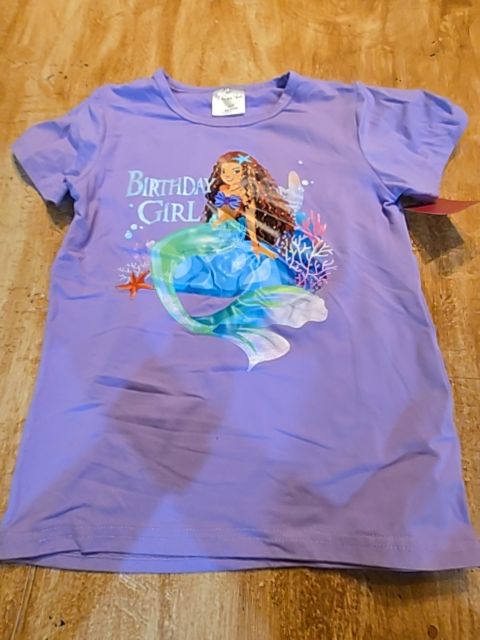Purple Mermaid Birthday Girl Tutu And Stan Shirt, 4T G