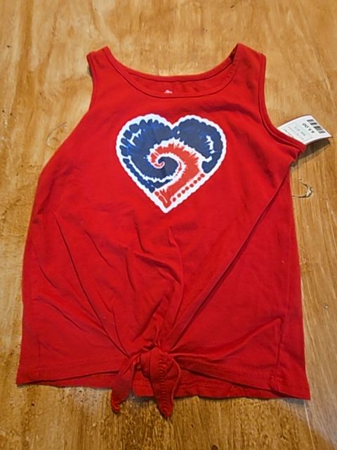 Red/Blue Heart Way To Celebrate Tank Top, 4T G