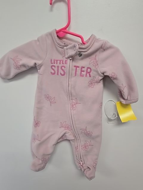 Pink Little Sister Carters Sleeper, NB G