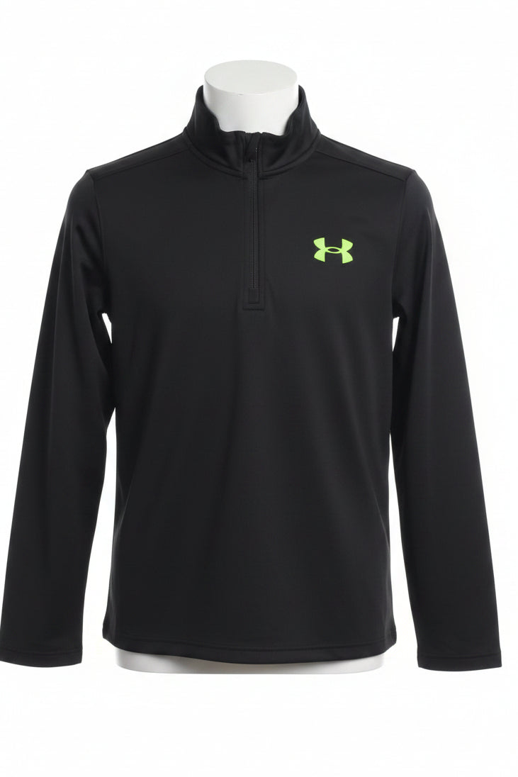 Grey/Green Under Armour 1/4 Zip Jacket, 6 B