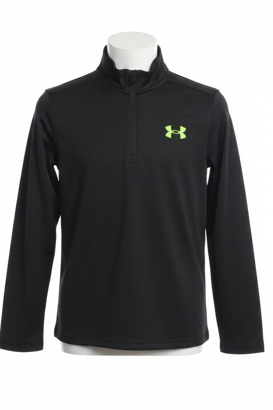 Grey/Green Under Armour 1/4 Zip Jacket, 6 B