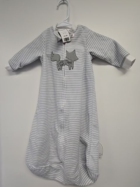 Grey/White Striped Yoga Sprout Sleepsack, NB B