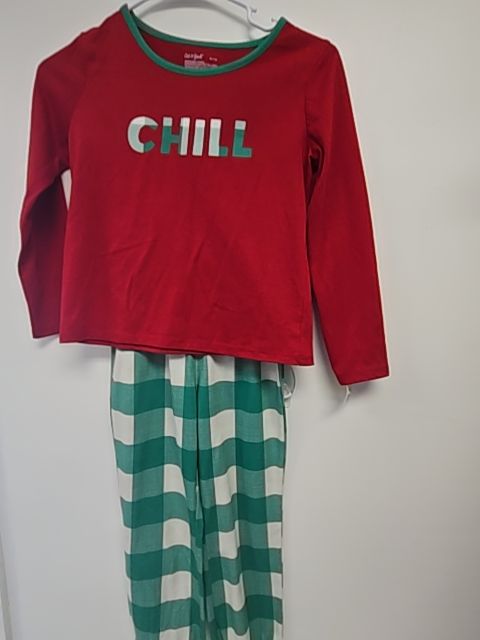 Red/Green Chill Cat & Jack Pjs, 7 B