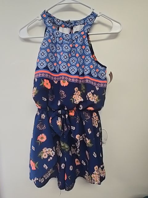 Blue/Pink My Michelle Girls Romper, 8 G