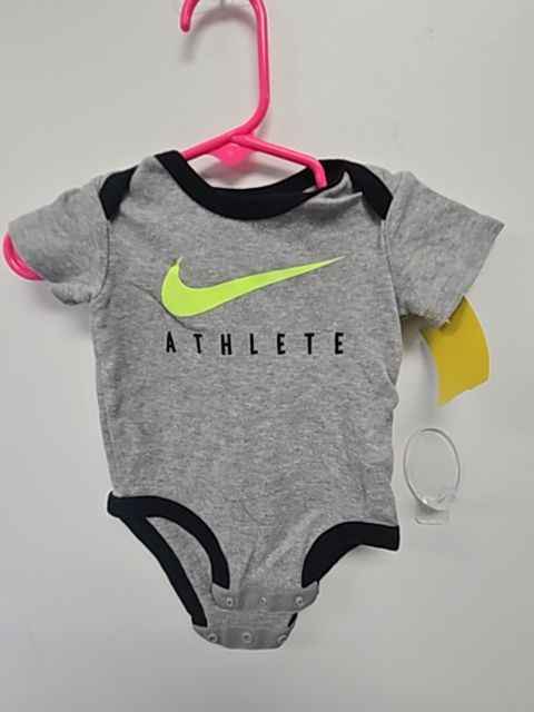 Grey/Black/Green Nike Onesie, NB B