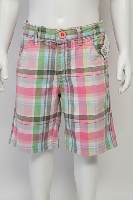 Pink/Green Plaid OshKosh Shorts, 7 G