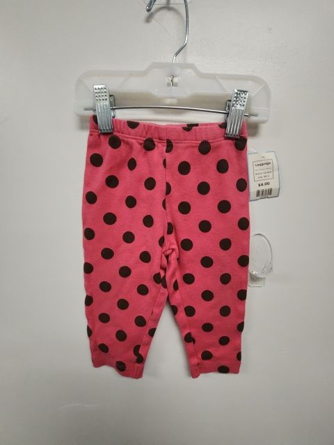 Pink/Brown Polka Dot Carters Leggings, 9M G