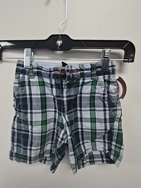 Navy/Green Plaid Gap Shorts, 3T B