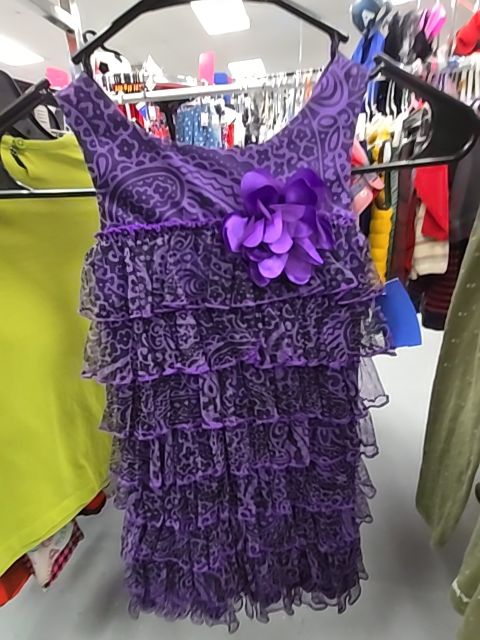 Purple youngland Ruffled Dress, 5 G