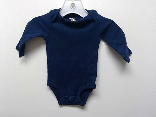 Blue Carters Long sleeve onsie, 3M G