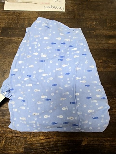 Blue Fish  Sheet, Crib/Toddler