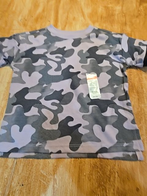 Purple/Black/Grey Camo Garanimals Shirt, 2T G