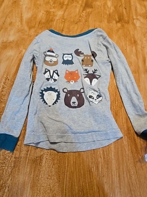 Grey/White Animals Wonder Nation Pjs, 4T B