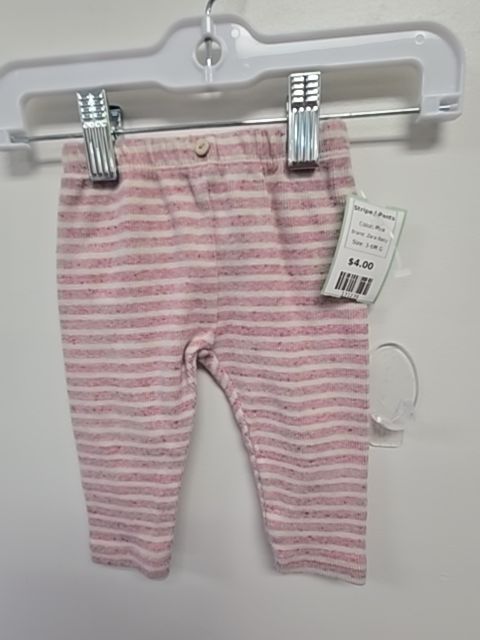 Pink Zara Baby Striped Pants, 3-6M G