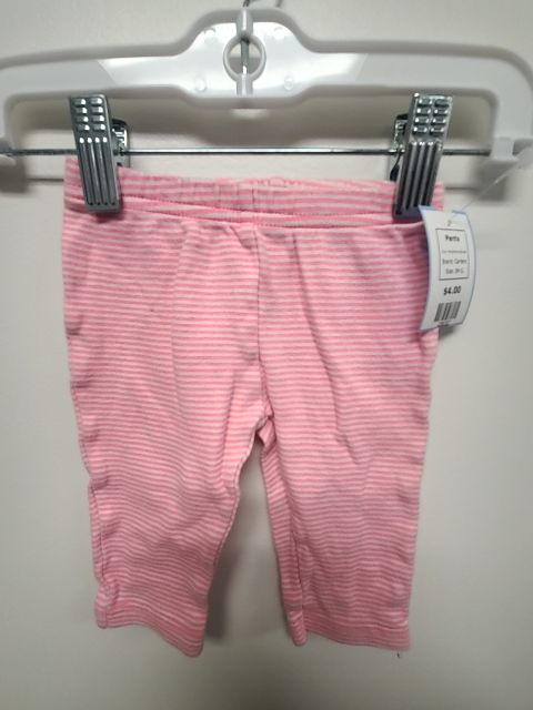 Pink/White Striped Carters Pants, 3M G