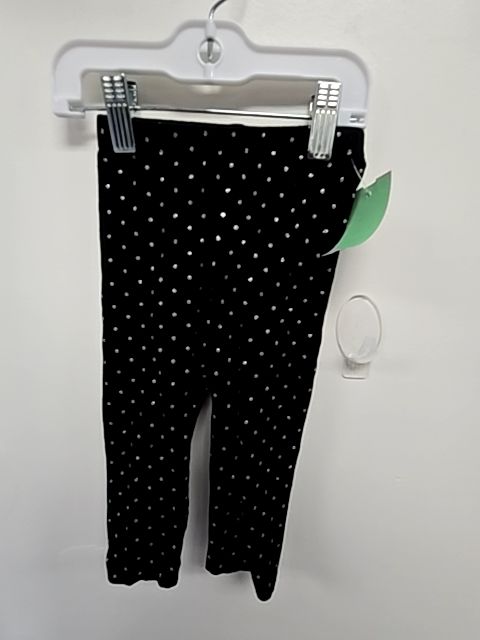 Black/Silver Polka Dot Childrens Place Leggings, 18M G