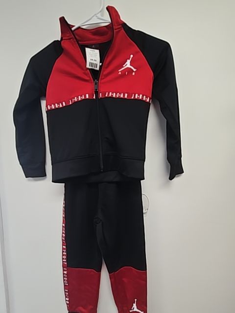 Black/Red Jordan Outfit, 5T B