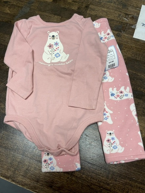 pink Garanimals 2 piece bear outfit, 2T G