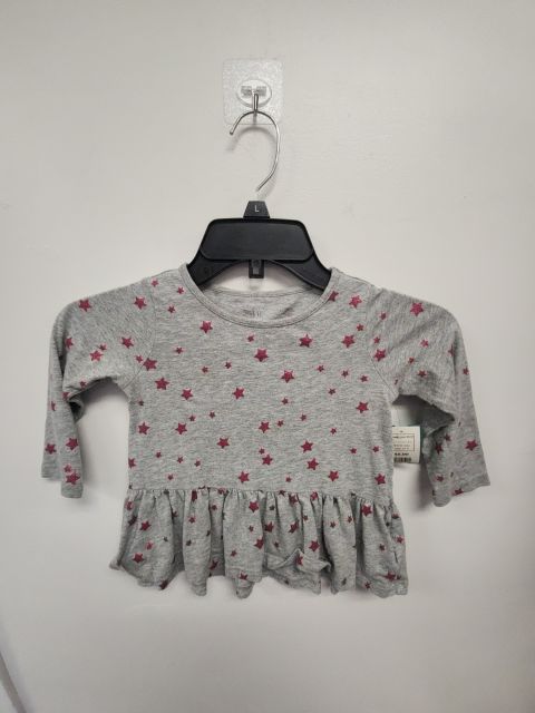 Grey/Pink Star Gap Longsleeve Shirt, 2T G