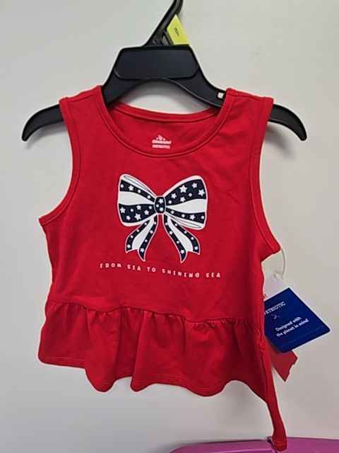 red way to celebrate from sea to shining sea tank top, 3T G