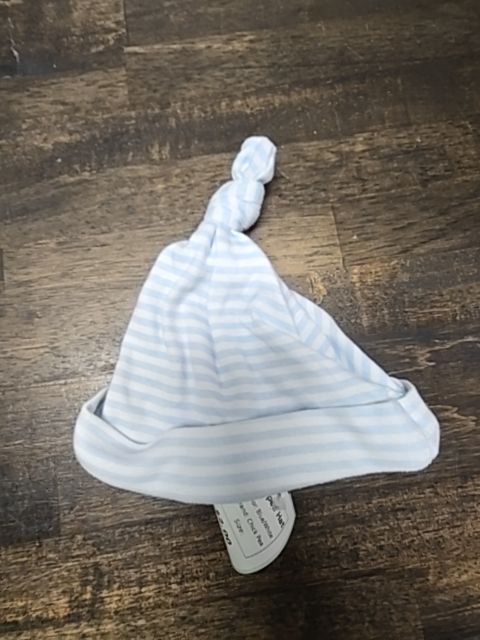 Blue/White Chick Pea Striped Hat