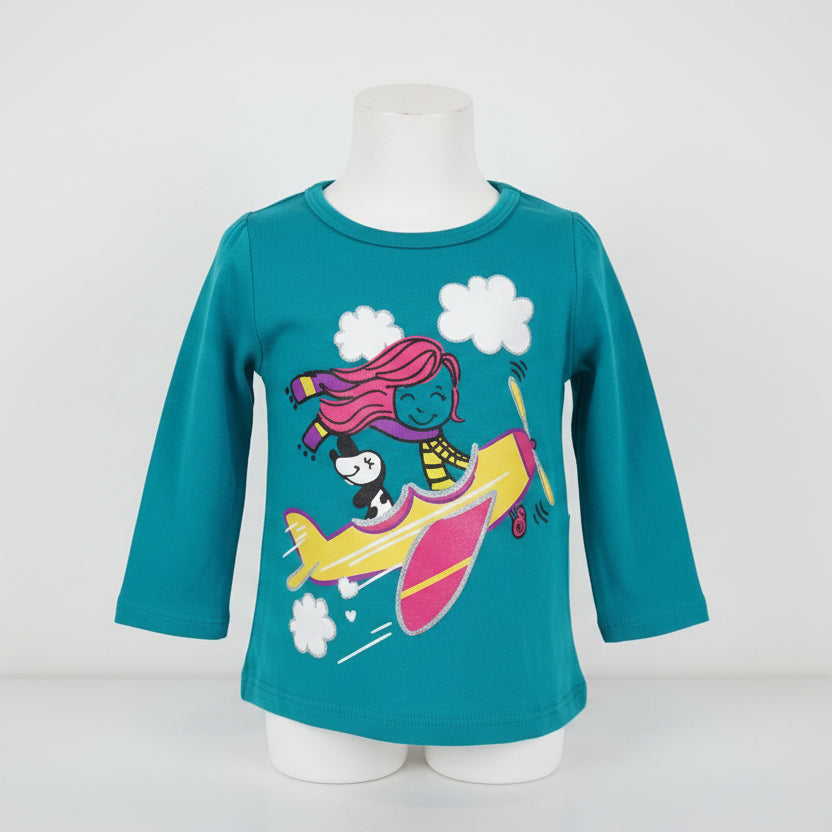 Blue Garanimals Longsleeve Shirt, 12M G