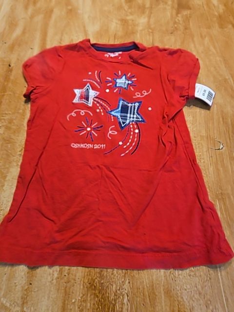 Red/Whtie/Blue OshKosh Shirt, 6 G