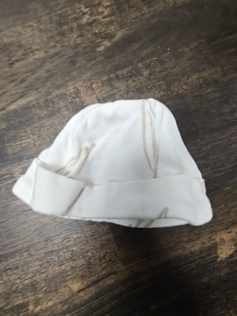 Cream/Brown carters Hat, NB