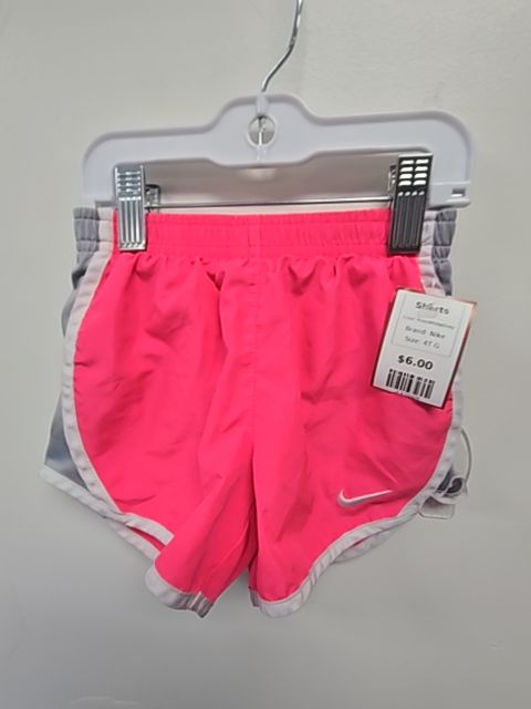 Pink/White/Grey Nike Shorts, 4T G