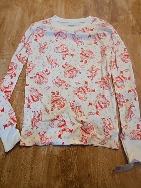 White/Red Christmas Old Navy Pjs, 12 G