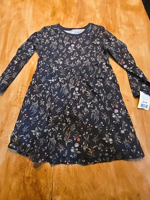 Black Flower Old Navy Dress, 5T G