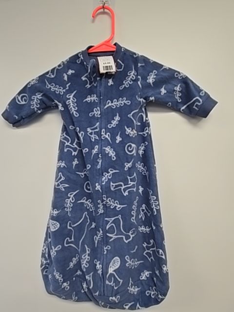 Blue/White Yoga Sprouts Sleep Sack, NB B