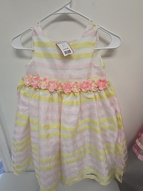 Pink/Yellow/White  Holiday Dress, 6 G