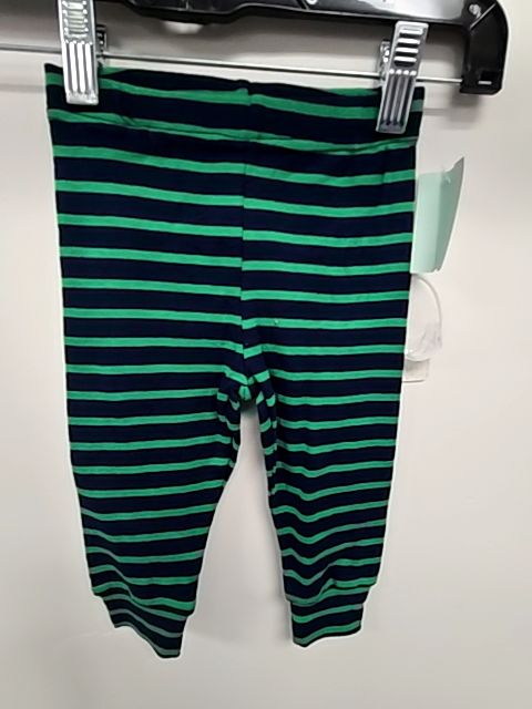 Green/Navy Striped Carters Pants, 12M B