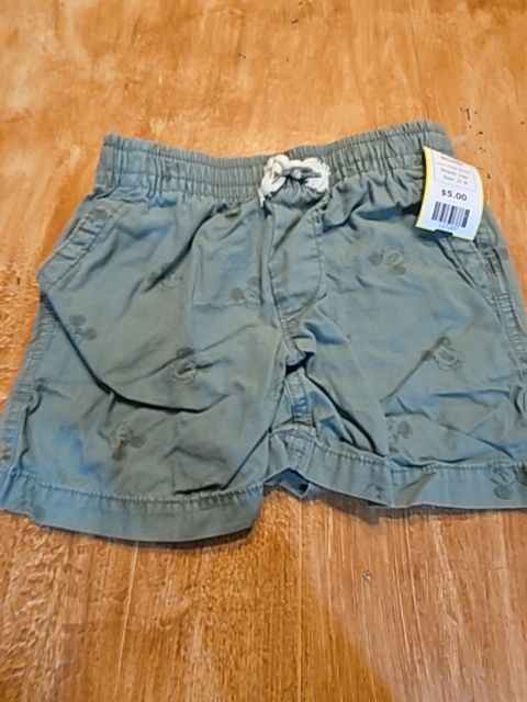 Green Mickey Gap Shorts, 3T B