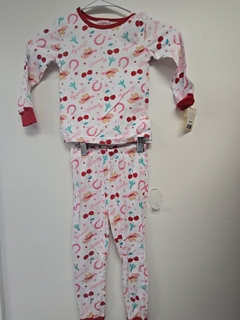White/Red Howdy Cute Pjs, 5T G