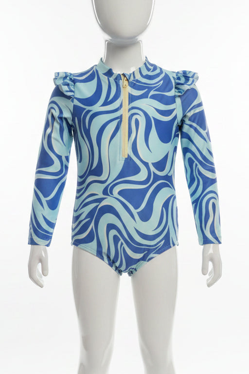 Blue/Purple Wonder Nation Swim Suit, 5T G