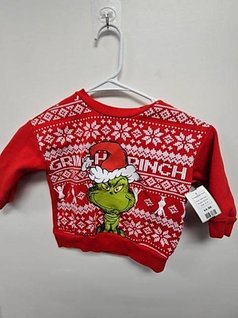 Red/Green Grinch Longsleeve Shirt, 2T B