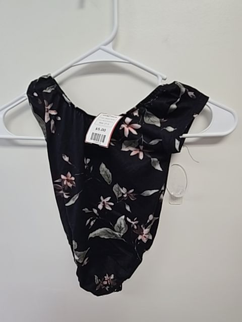 Black Floral Baileys Blossoms One Piece, 2T G