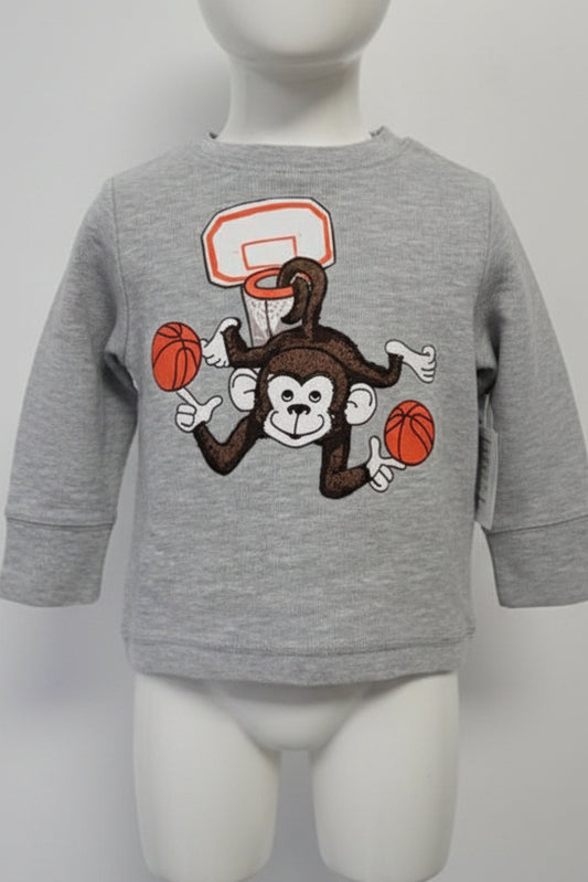 Grey Monkey Childrens Place Longsleeve Shirt, 18M B