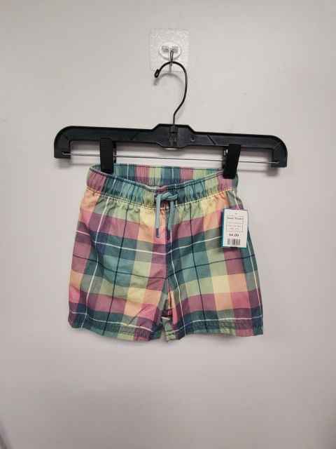 Colorful Plaid Old Navy Swim Trunks, 2T B