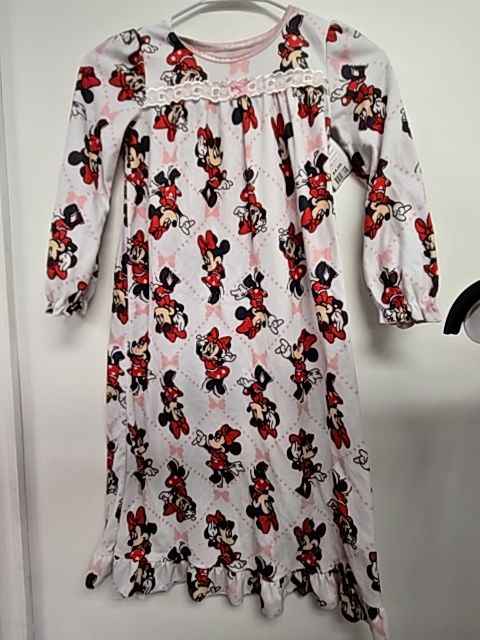 White/Red Minnie Mouse Nightgown, 6 G
