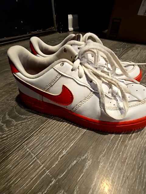 Nike Red/White nikes, 1Y