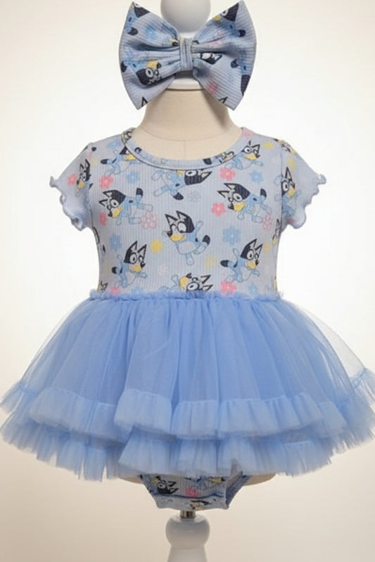 Blue Bluey Dress, 12M G