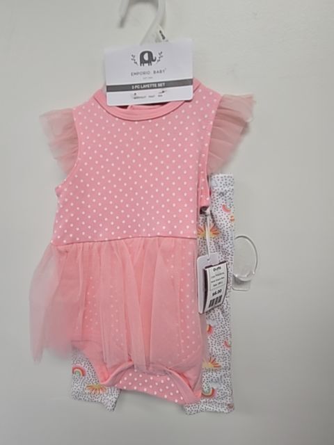 Pink/White Emporio Baby Outfit, 6M G