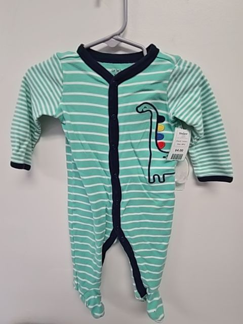 Green/Navy/White Dino Carters Sleeper, 6M B