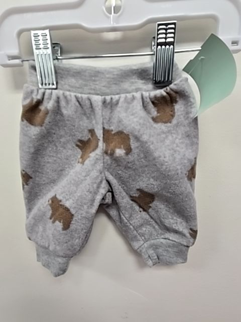 Grey/Brown Bear Carters Pants, NB B