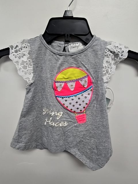 Grey/White Hot Air Balloon Emily Rose Shirt, 3T G