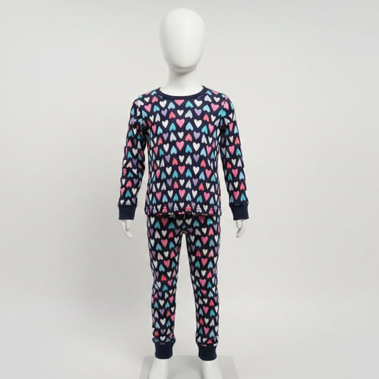 Navy/Colorful Hearts Carters Pjs, 5T G
