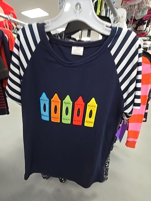 Navy/White Crayon Boutique Shirt, 14 G